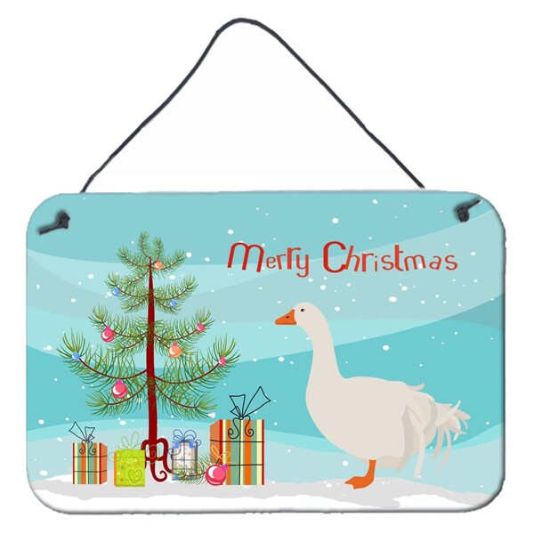 Carolines Treasures Sebastopol Goose Christmas Wall or Door Hanging Prints - BB9269DS812
