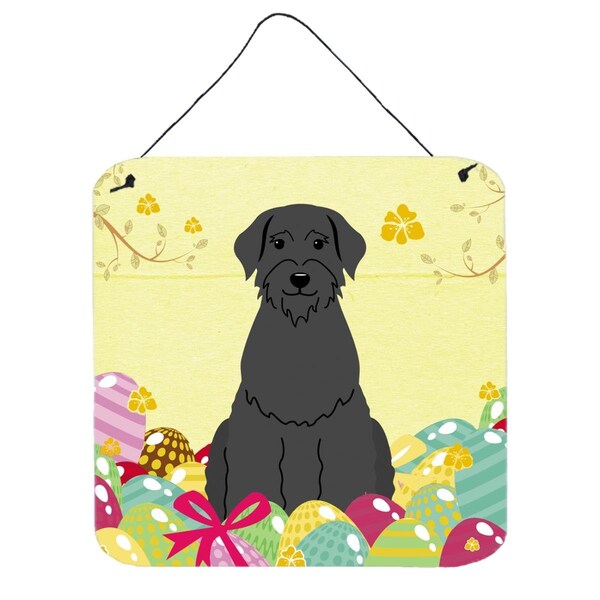 Carolines Treasures Easter Eggs Giant Schnauzer Wall or Door Hanging Prints - BB6066DS66