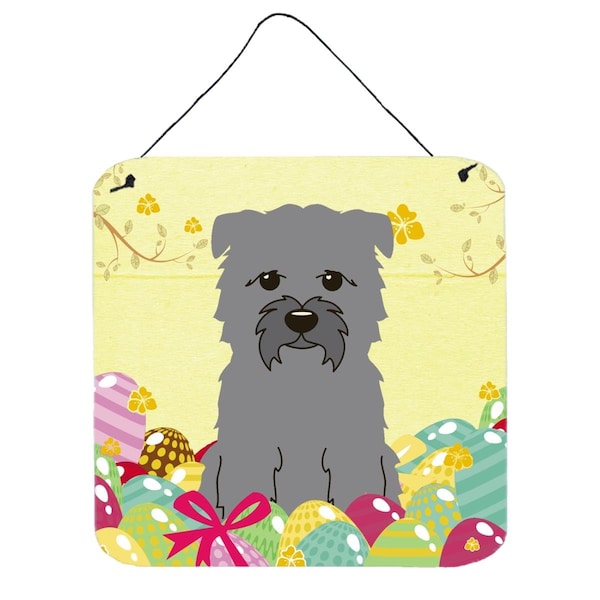Carolines Treasures Easter Eggs Glen of Imal Grey Wall or Door Hanging Prints - BB6059DS66