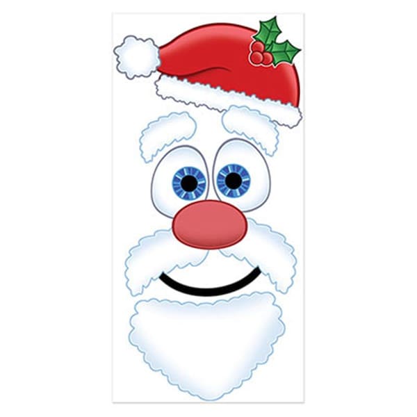 Goldengifts Santa Face Door Decor, 12PK - GO496411