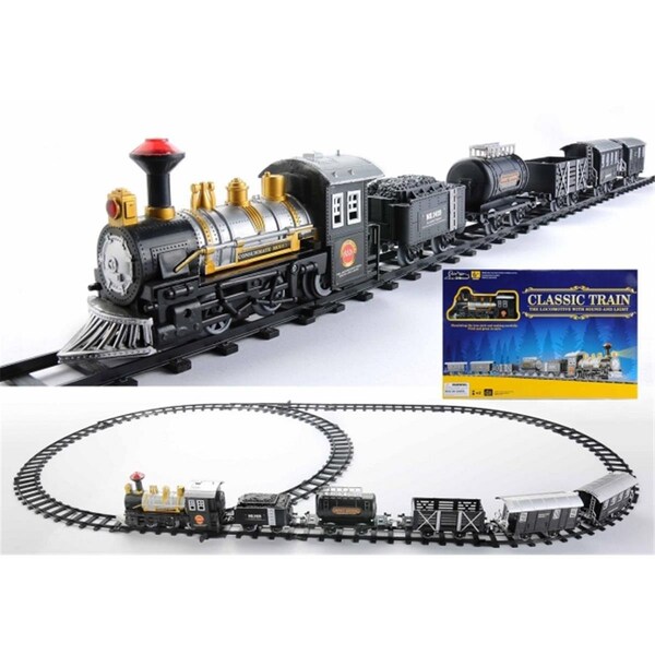 Northlight Seasonal Northlight Seasonal 31759133 Consumate Model Battery Operated Lighted & Animated Classic Train Set with Sound - 31759133