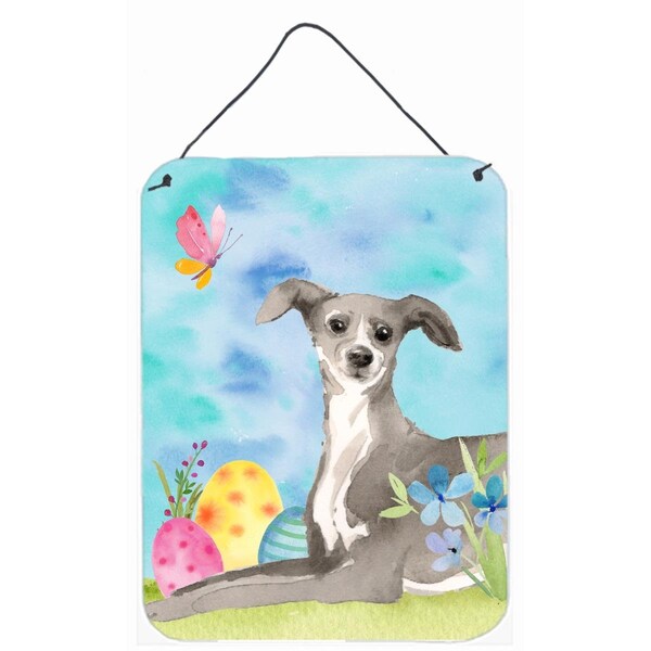 Carolines Treasures Italian Greyhound Easter Wall or Door Hanging Print - BB9631DS1216