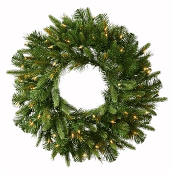Vickerman 24 in. Cashmere Wreath LED 50WmWht - A118325LED