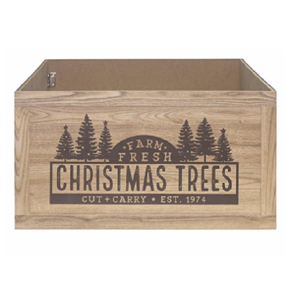 Friends Are Forever 20 in. Merry Christmas Tree Stand Cover - FR3845284