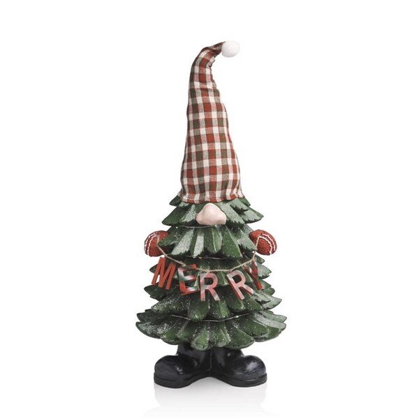 Fromtheheart 28 in. LED Multi Colored Merry Tree Gnome Indoor Christmas Decor - FR3309377