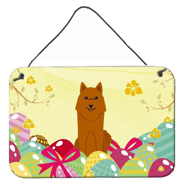 Carolines Treasures Easter Eggs Karelian Bear Dog Wall or Door Hanging Prints - BB6022DS812