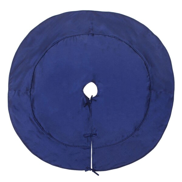 Vickerman 54 in. Navy Colorway Tree Skirt - QTX190602