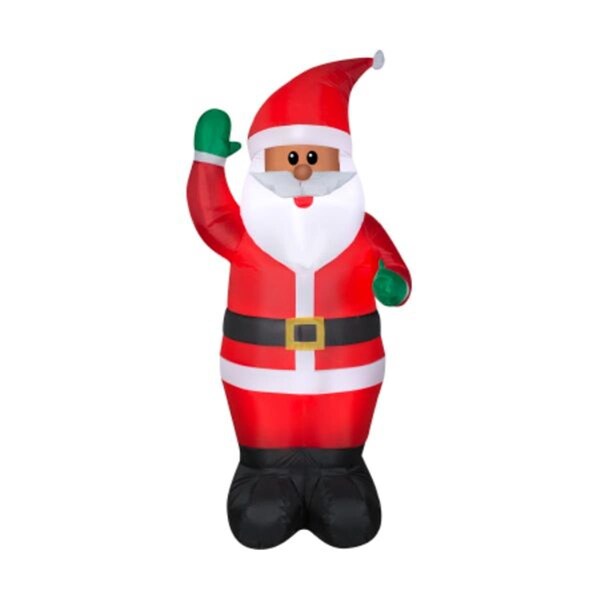 Airblown Inflatables 78.0 x 34.6 in. African-American Santa, Multi Color - G08 110483X