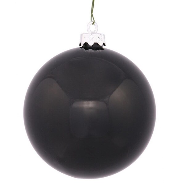 Vickerman Black Shiny UV Ball Christmas Tree, 2.4 in., 24PK - N590617DSV