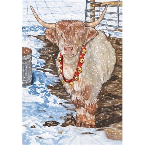 Pipsqueak Productions Pipsqueak Productions C604 Scottish Highland Holiday Farm Christmas Boxed Cards - Pack of 10 - C604