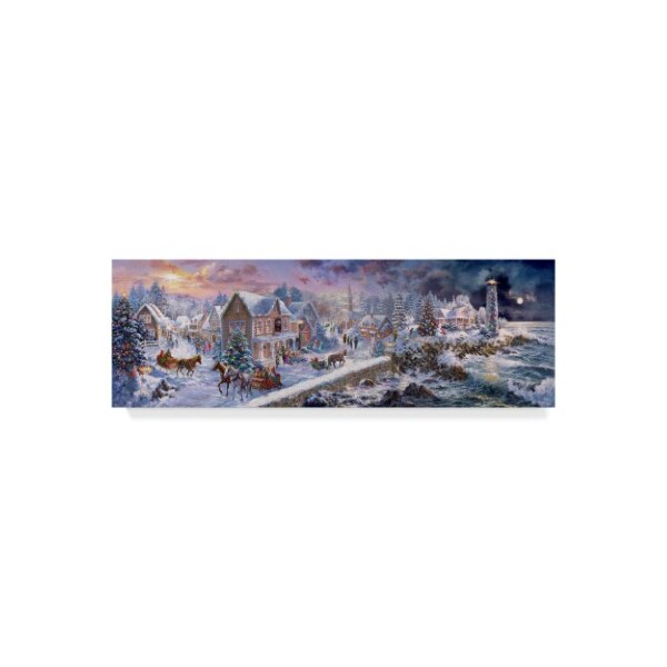 Trademark Fine Art Nicky Boehme 'Holiday At Seaside ' Canvas Art, 10x32 - ALI43777-C1032GG