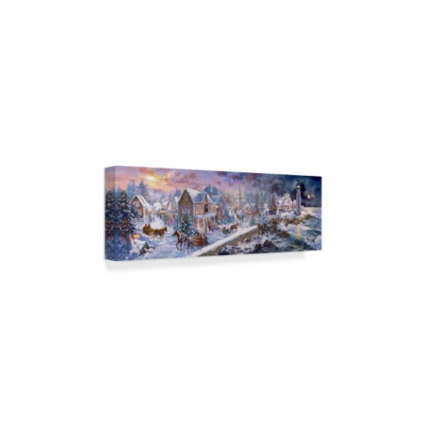 Trademark Fine Art Nicky Boehme 'Holiday At Seaside ' Canvas Art, 10x32 - ALI43777-C1032GG