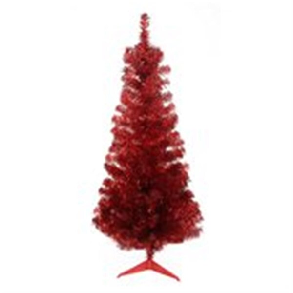 Northlight Seasonal Red Tinsel Medium Artificial Christmas Tree - 31741625