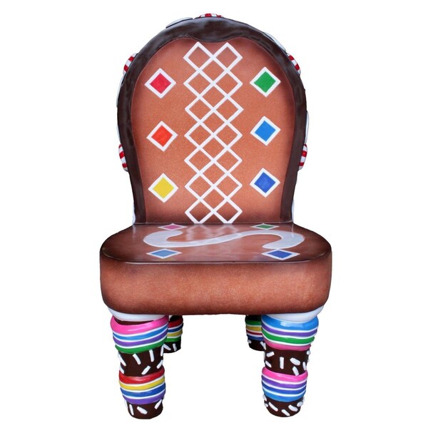 Queens Of Christmas Christmas Gingerbread Chair - WL-GNBR-CHAIR