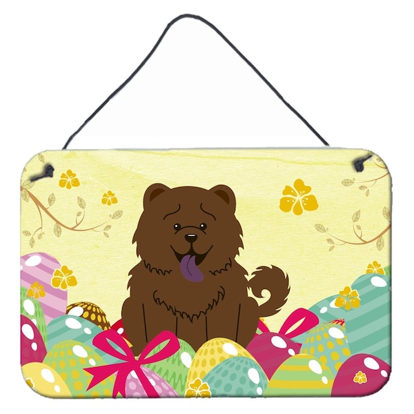 Carolines Treasures Easter Eggs Chow Chow Chocolate Wall or Door Hanging Prints - BB6141DS812