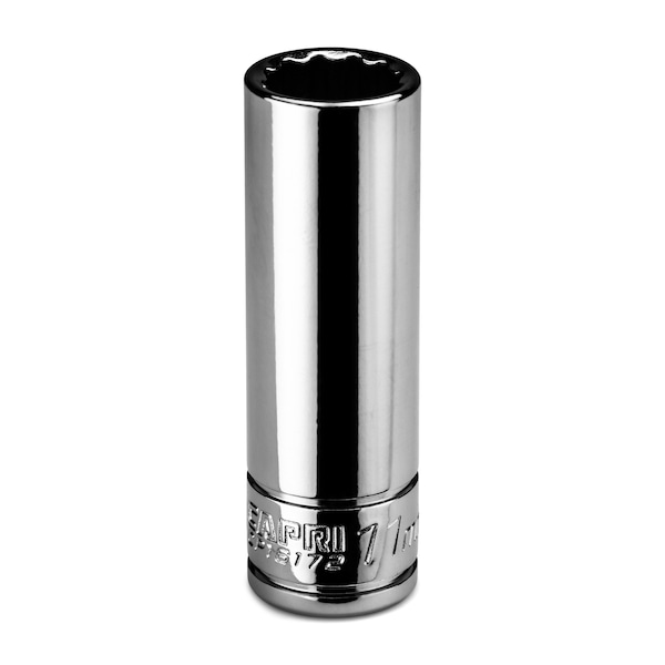 Capri Tools 1/4 in Drive 11 mm 12-Point Metric Deep Socket - CP16172