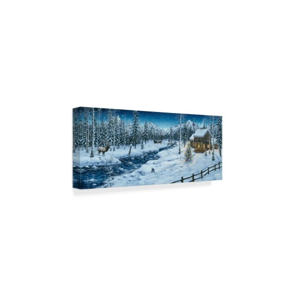 Trademark Fine Art Jeff Tift 'Mountain Holiday' Canvas Art, 10x24 - ALI30167-C1024GG