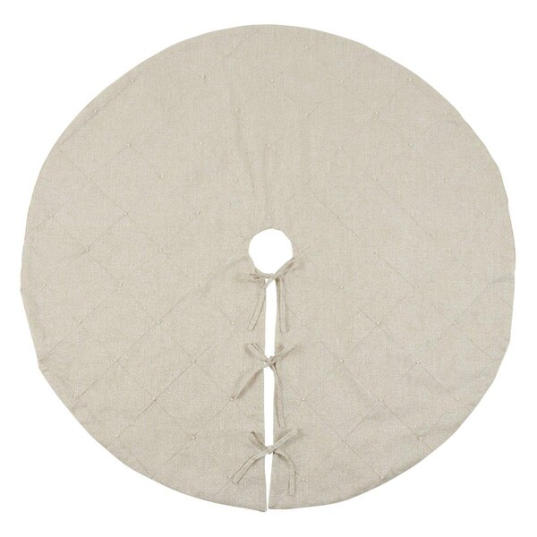 Tistheseason 72 in. Round Diamond Stitched Tree Skirt - TI2658781