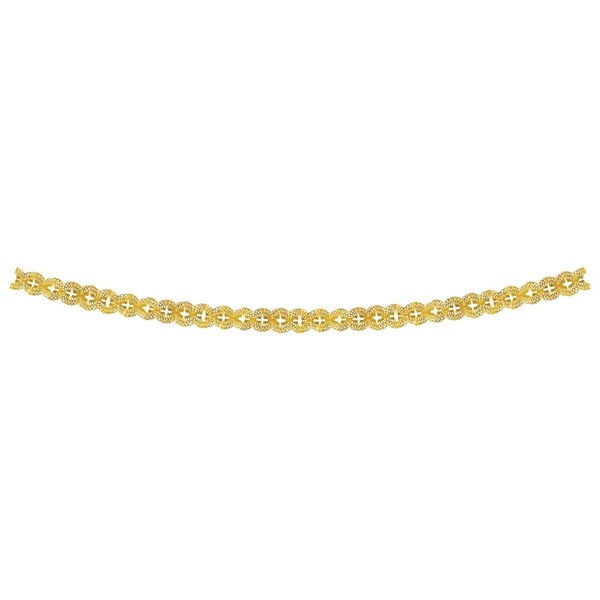 Goldengifts 5 in. x 12 ft. Metallic Garland, Gold - GO2794348