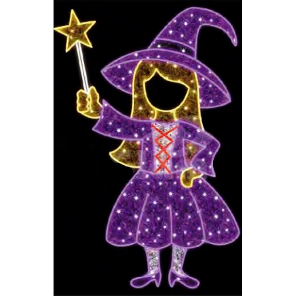 Queens Of Christmas Good Witch Display - WL-MTNF-HWN-PO-GDWTCH