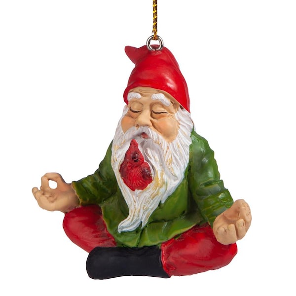 Design Toscano Zen Gnome Holiday Ornament, PK 3 - QM917010