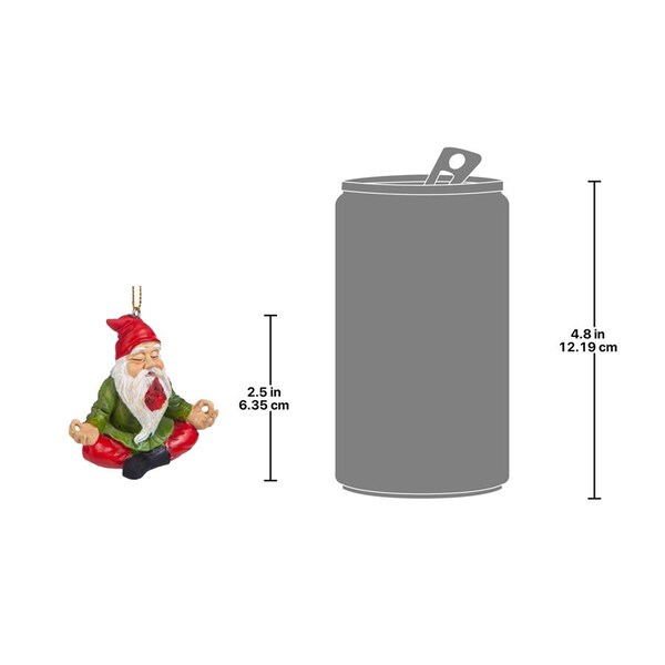 Design Toscano Zen Gnome Holiday Ornament, PK 3 - QM917010