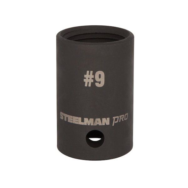 Steelman 1/2-Inch Drive x #9 Size Damaged Nut, Bolt and Wheel Lock Removal Socket - 79374
