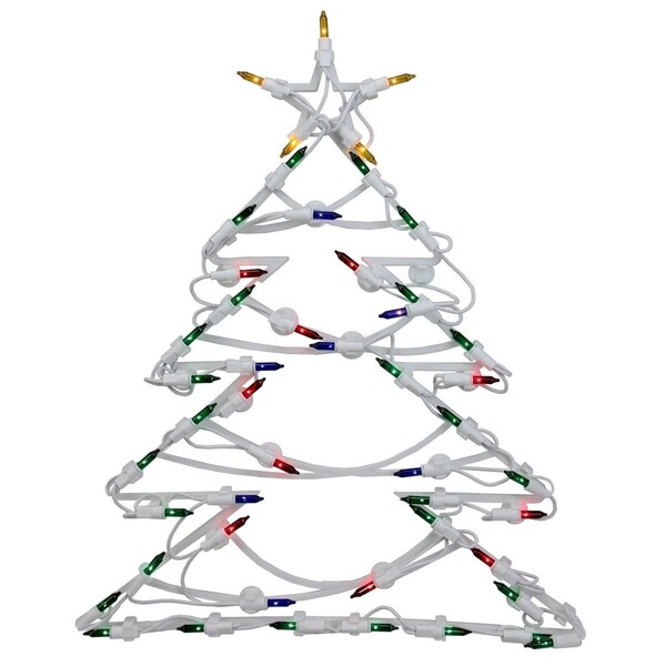 Go-Go 18 in. LED Lighted Tree Christmas Window Silhouette Decoration - GO72819