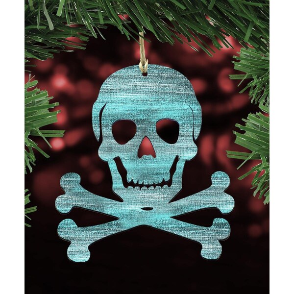 Instrumento Dead Mans Tale Skull & Bones Wooden Ornament - IN2966602