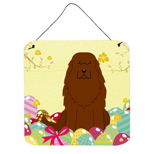 Carolines Treasures Easter Eggs Caucasian Shepherd Dog Wall or Door Hanging Prints - BB6050DS66