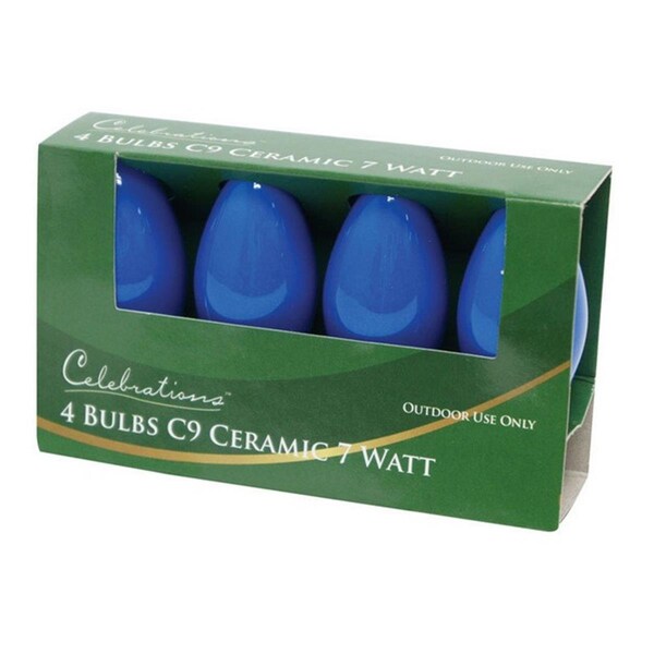 Goldengifts UTTY2411 Blue Ceramic C9 Replacement Bulbs - GO3310148