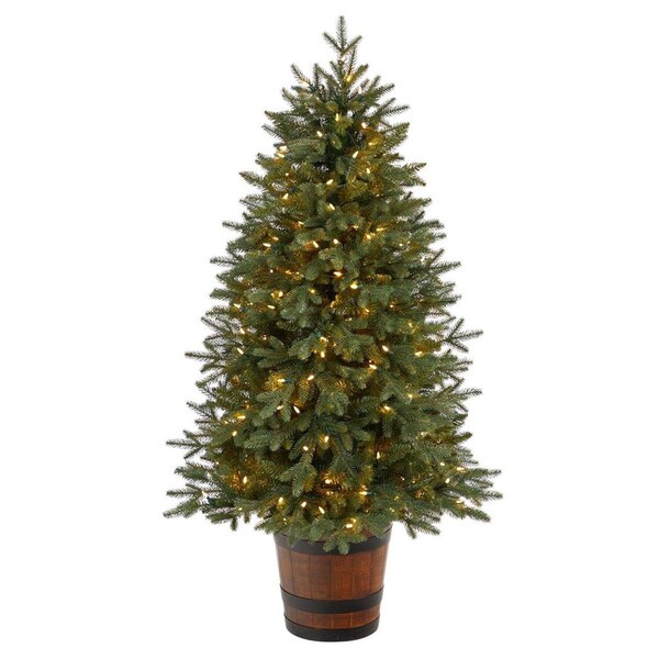 Dare2Decor 5ft. Colorado Aspen Pre-Lit Artificial Porch Christmas Tree w/200 LED lights, 497 Bendable Branches - DA3666517