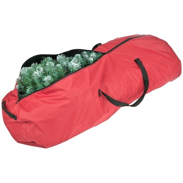 Treekeeper Rolling Storage Bag, M, 6 to 712 ft Capacity, Polyester, Red, Zipper Closure, 55 in L - SB-10141