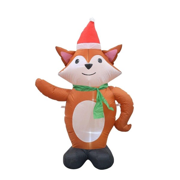 Maquina 4 ft. Inflatable Standing Fox Christmas Decoration - MA2593588