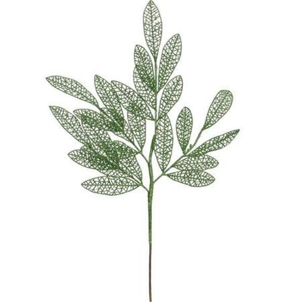 Vickerman Burgundy Bay Glitter Leaf Spray - 22 in., 12PK - L152905
