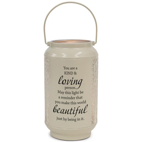 Dicksons Unisex You Are Kind & Loving Large Lantern White - One Size - DLTN43LWH