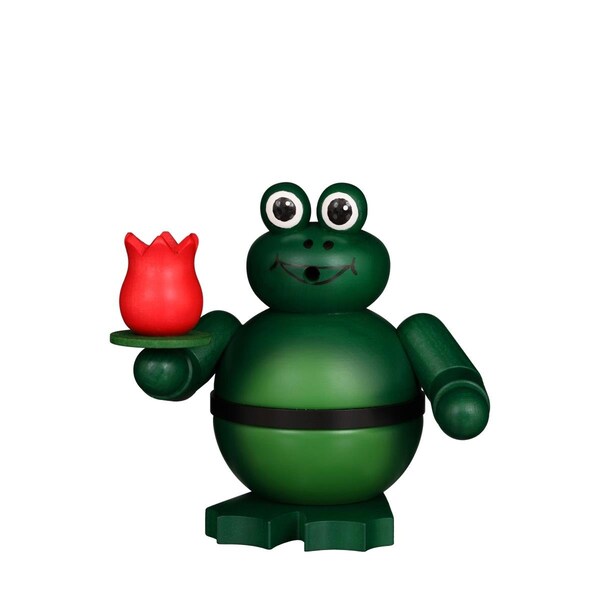 Alexander Taron 5.5 in. Christian Ulbricht Smoker - Frog with Lily, Green - 1-481