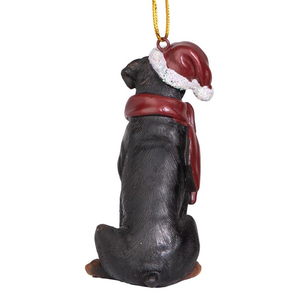 Design Toscano Rottweiler Holiday Dog Ornament Sculpture - JH576316