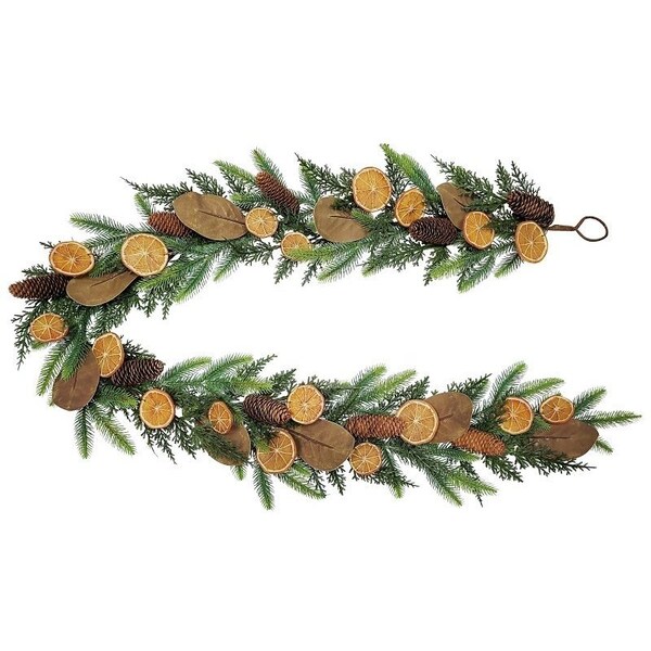Puleo Asia Ltd Classic Fall Garland, 63 Tips, 6 ft - 312-4460-G6/10