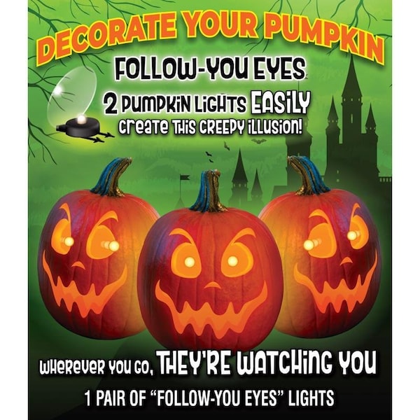 Pumpkin Masters LGT CONSTANT PUMKN 6.5 IN.W, 2PK - 34150