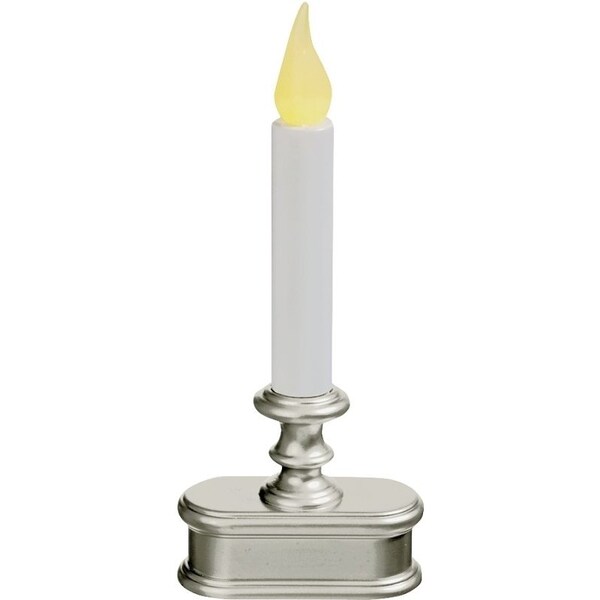 Xodus Innovations Candle, AA Battery, LED Bulb, Amber Bulb, Pewter Holder - FPC1221P