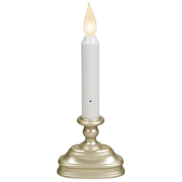 Xodus Innovations Candle, AA Alkaline Battery, LED Bulb, Pewter Holder - FPC1320P