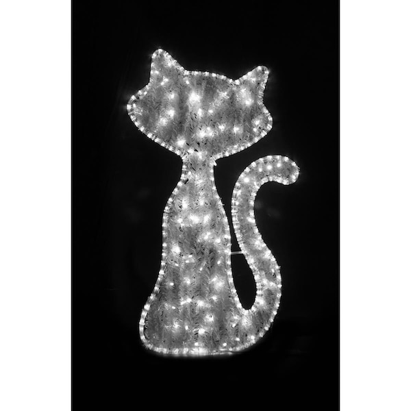 Queens Of Christmas 3 ft. LED Cat Motif - WL-MTNF-HWN-CAT