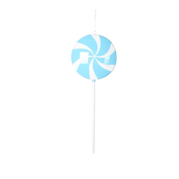 Vickerman 26 in. Flat Lollipop Ornament, Baby Blue - MT226932