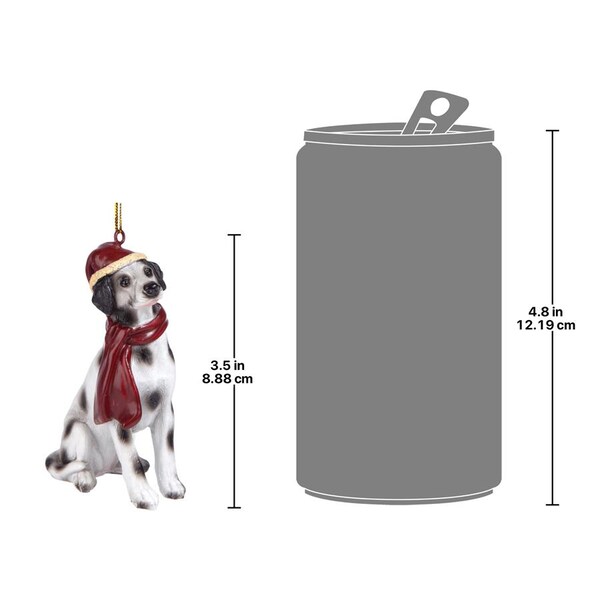 Design Toscano Dalmatian Holiday Dog Ornament Sculpture - JH576332