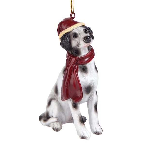 Design Toscano Dalmatian Holiday Dog Ornament Sculpture - JH576332
