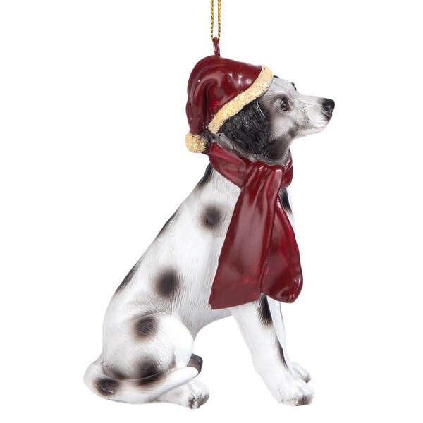 Design Toscano Dalmatian Holiday Dog Ornament Sculpture - JH576332