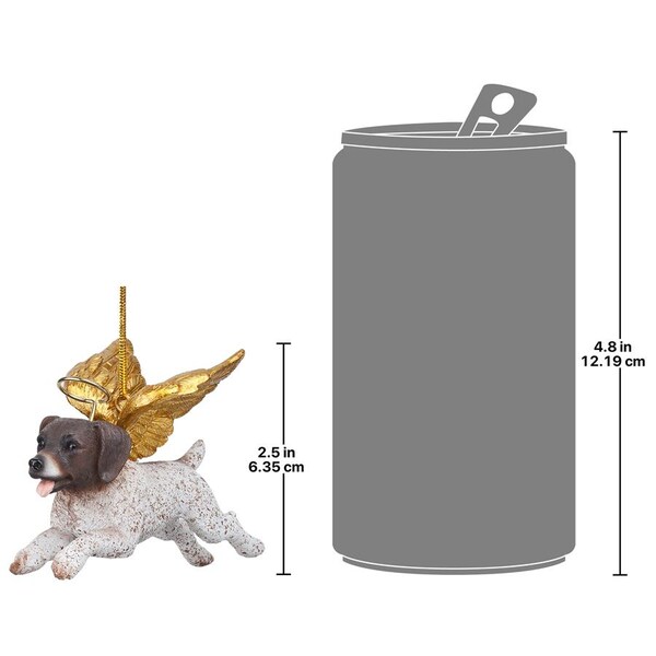 Design Toscano Honor the Pooch: Pointer Holiday Dog Angel Ornament - JH170736