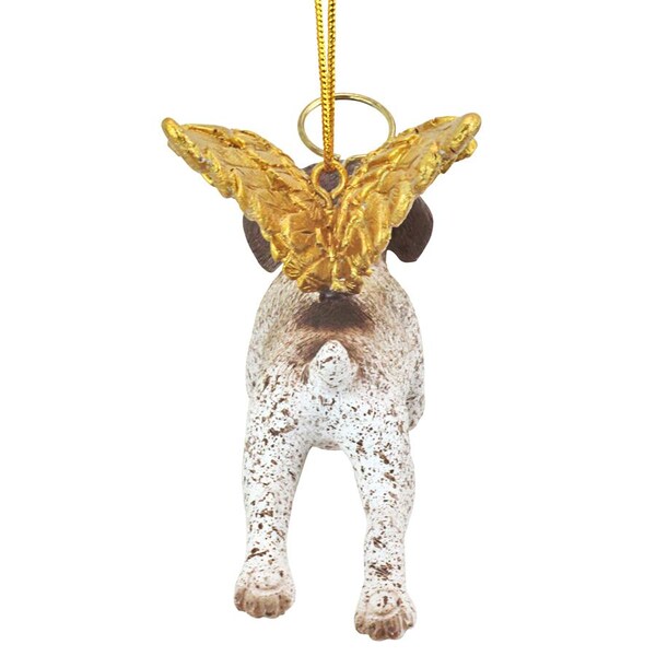 Design Toscano Honor the Pooch: Pointer Holiday Dog Angel Ornament - JH170736