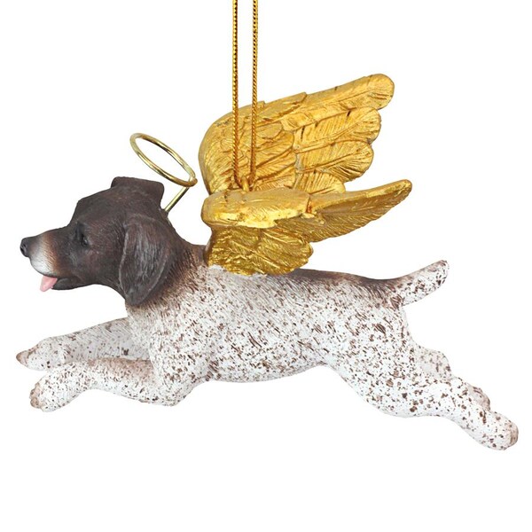 Design Toscano Honor the Pooch: Pointer Holiday Dog Angel Ornament - JH170736